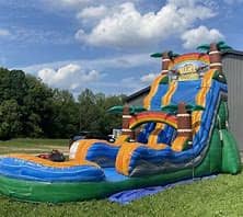 22' Hurricane Waterslide rental from Jumping Jax