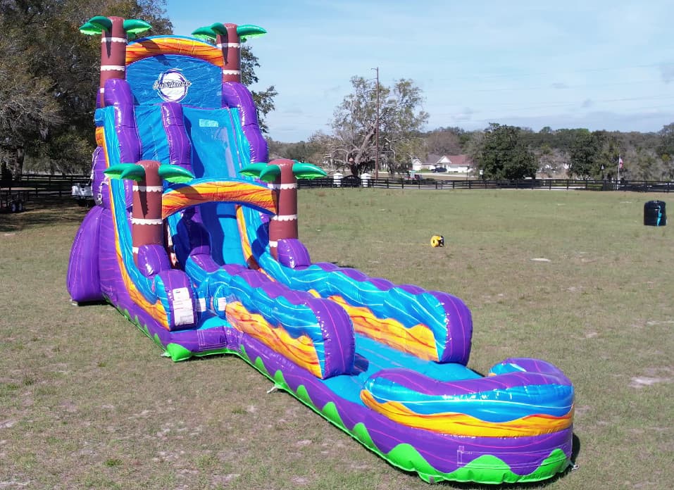 22' Tropical Hurricane Waterslide rental from Jumping Jax