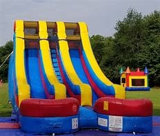 Double Lane 18ft Waterslide rental from Jumping Jax
