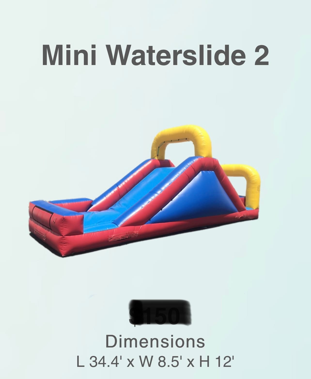 Mini Waterslide 2 rental from Jumping Jax