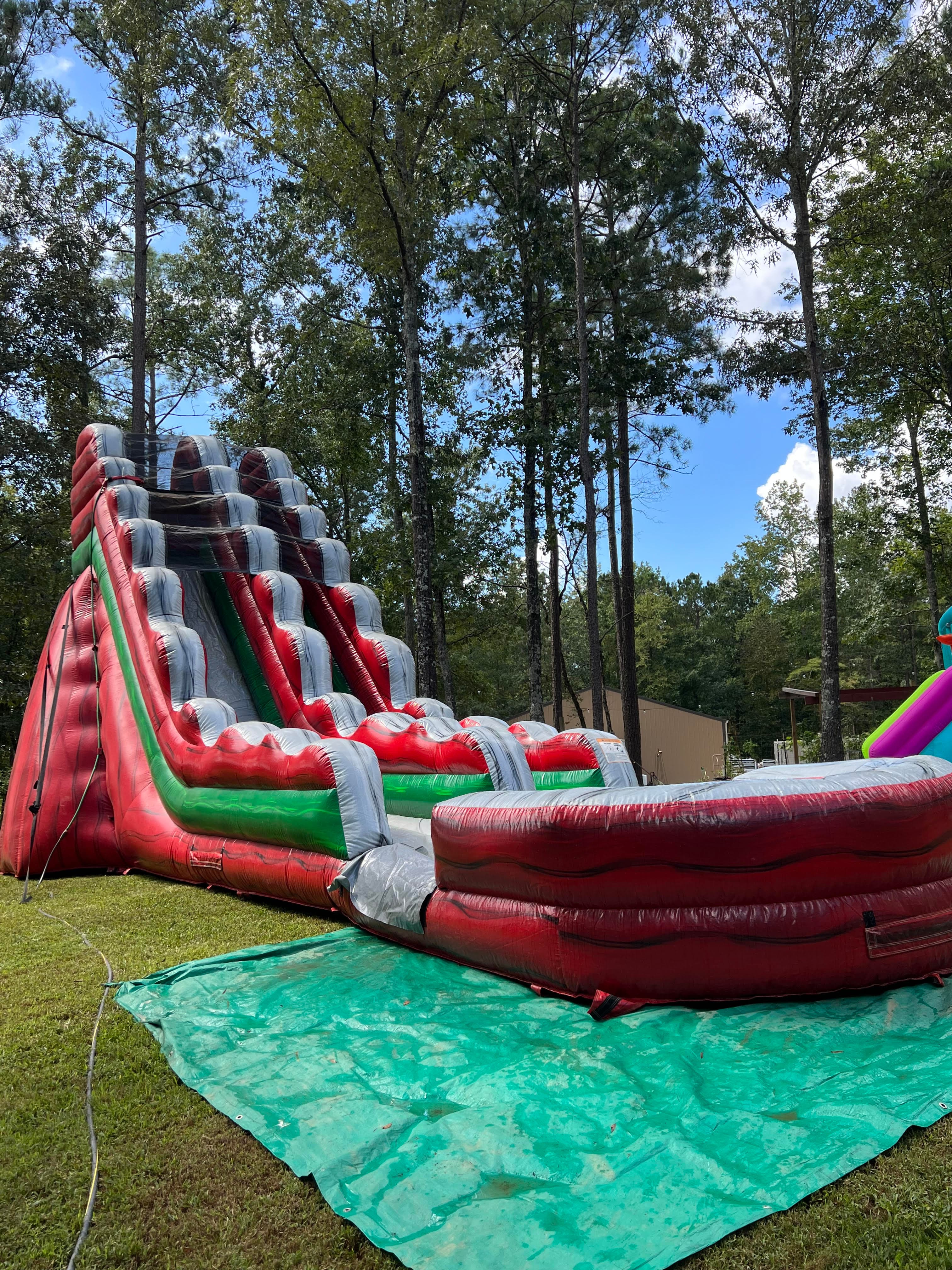 Ruby Falls Waterslide with Deep Pool rental from Jumping Jax