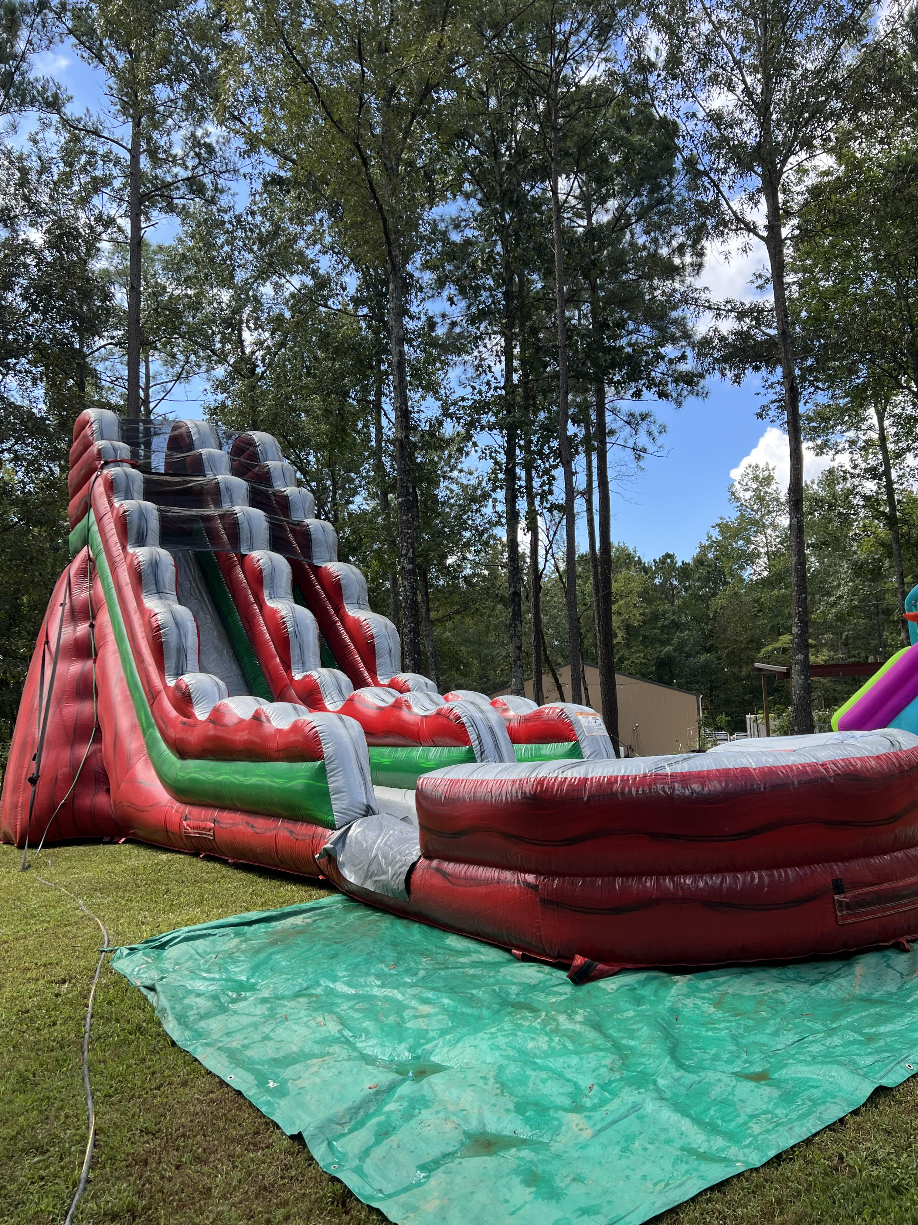 Ruby Falls Waterslide with Deep Pool rental from Jumping Jax