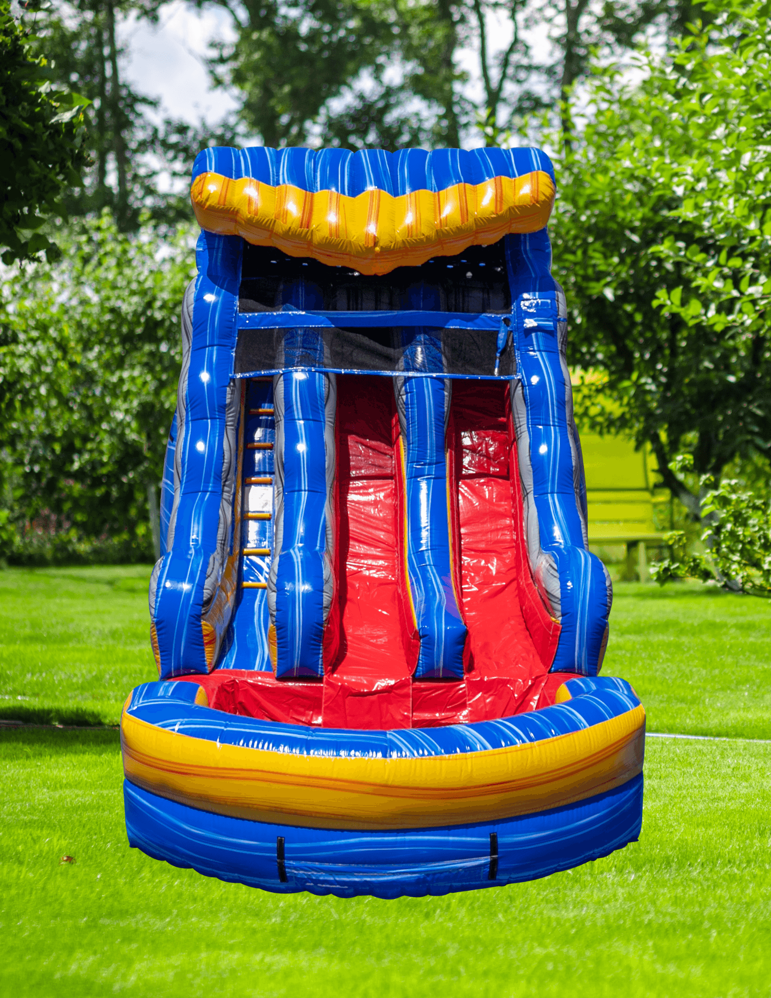 15' Fireblast Double Lane Waterslide